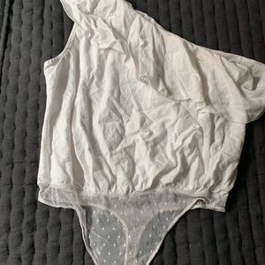 Free People Ruffle Bodysuit